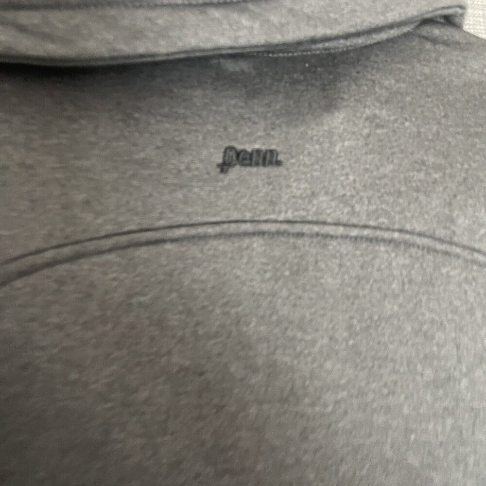 Penn Sport Sweater Womens Medium Turtle Neck Zip Tennis Heather Grey - Picture 13 of 16